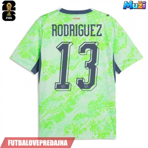 Lacne Muži Futbalové dres Švajčiarsko Ricardo Rodriguez #13 MS 2026 Krátky Rukáv - Preč